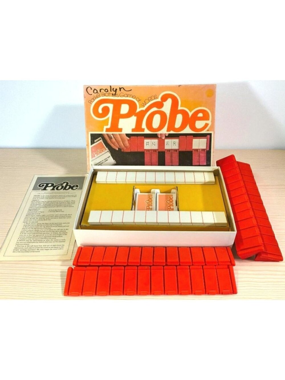 Vintage Probe Board Game of Words 1976 Parker Brothers